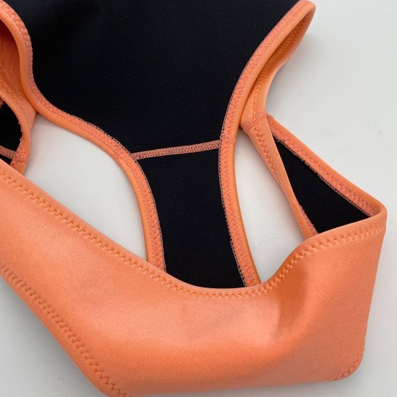 TRIANGL Scuba Neoprene Bikini Bottom Medium Peach Orange Summer Beach Vacation - Picture 4 of 7